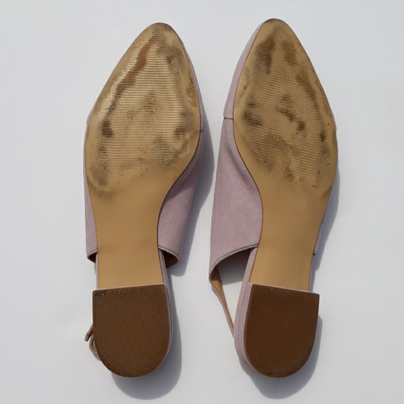 ✨TALBOTS Lavender Suede Slingback Flats Size 10 - Picture 7 of 8